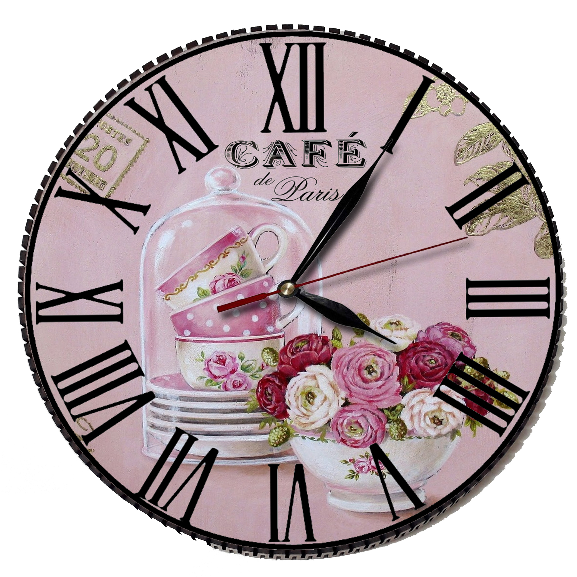 ساعت دیواری مدل کاسه گل