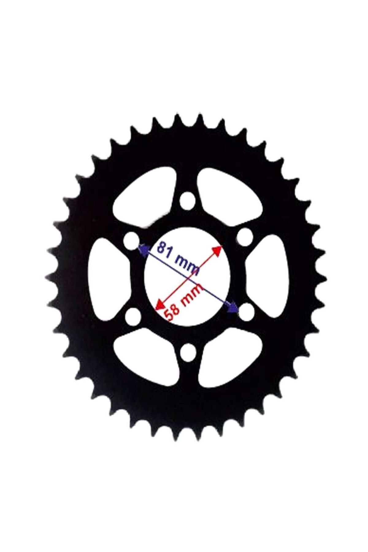 موتورسیکلت PULSAR NS 200 دنده عقب 520 38T 58 میلی متر زندگی Bajaj