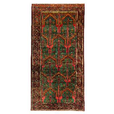 فرش دستبافت سه متری مدل نقشه بلوچ  کد 33.1846