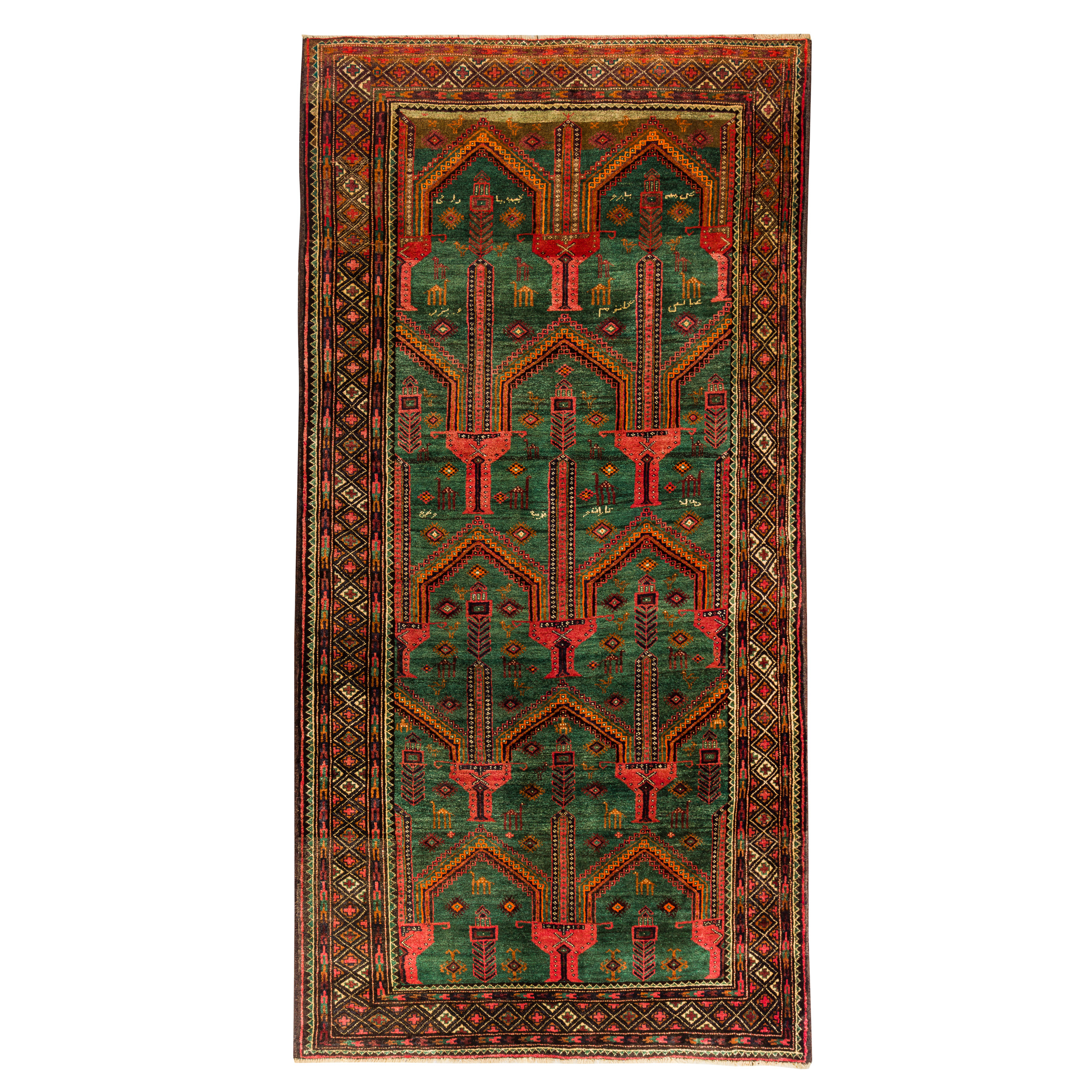 فرش دستبافت سه متری مدل نقشه بلوچ  کد 33.1846