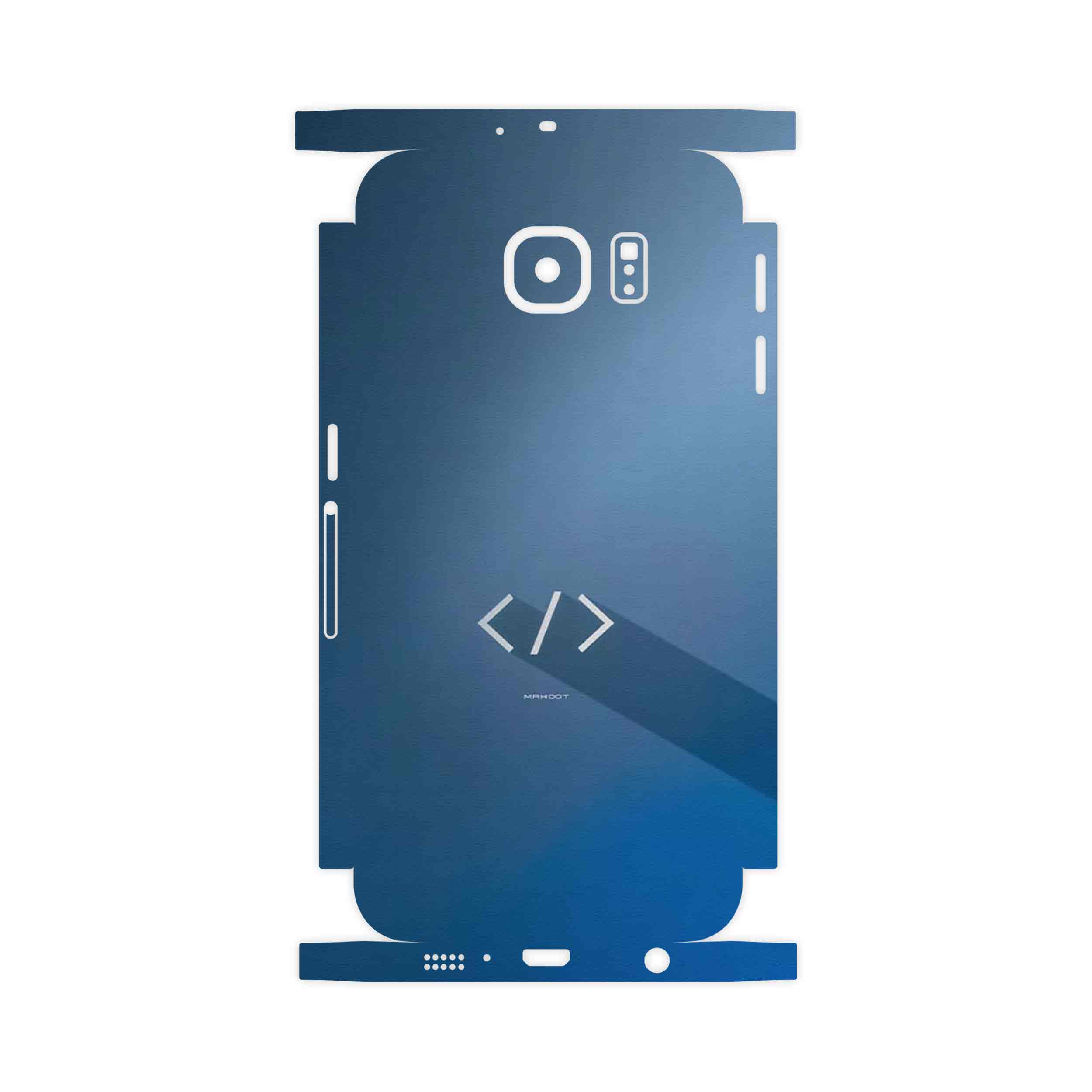 برچسب پوششی ماهوت مدل Minimal Coding icon-FullSkin مناسب برای گوشی موبایل سامسونگ Galaxy S6 Edge