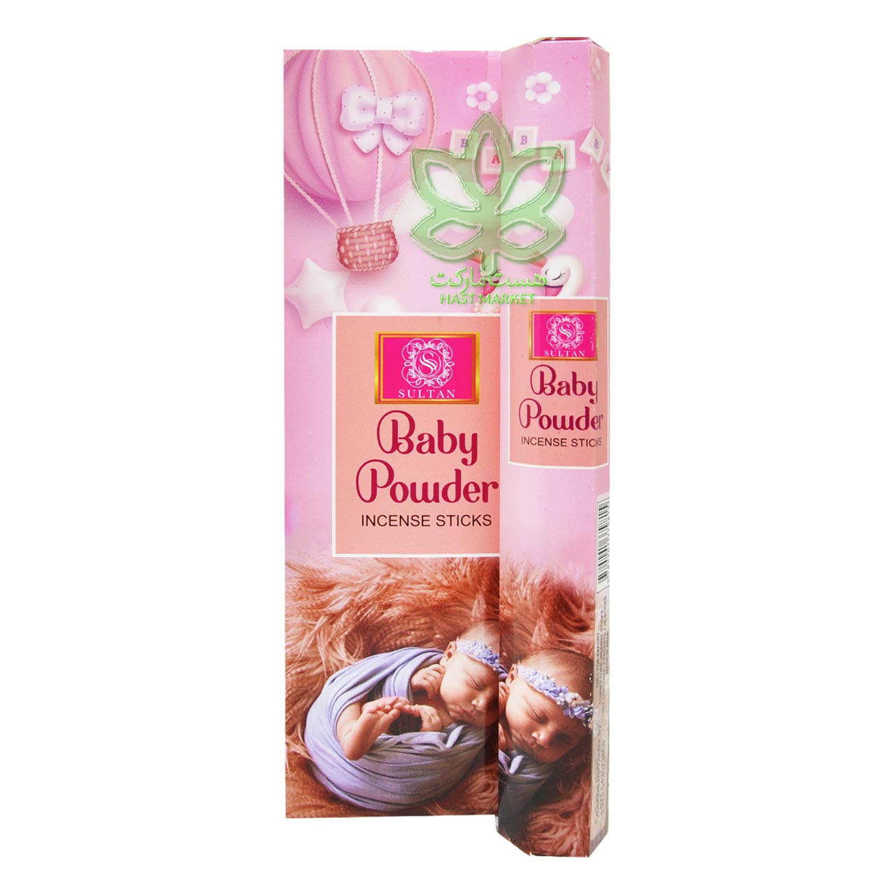 عود هندی رایحه پودر بچه ( بیبی پاودر ) 20 عدد سلطان - sultan