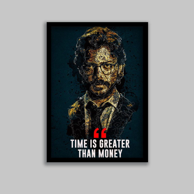 تابلو مدل پروفسور سریال خانه کاغذی Money Heist کد LA-G10642-2 | دنیای قاب