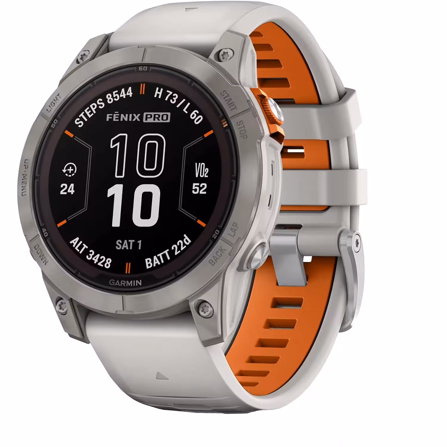 ساعت هوشمند گارمین مدل Fenix 7 pro Sapphire Solar دارای قابلیت های کنترل موسیقی (Music Player)، کنترل سطح اکسیژن خون، ضد آب، صفحه نمایش لمسی بند سیلیکون