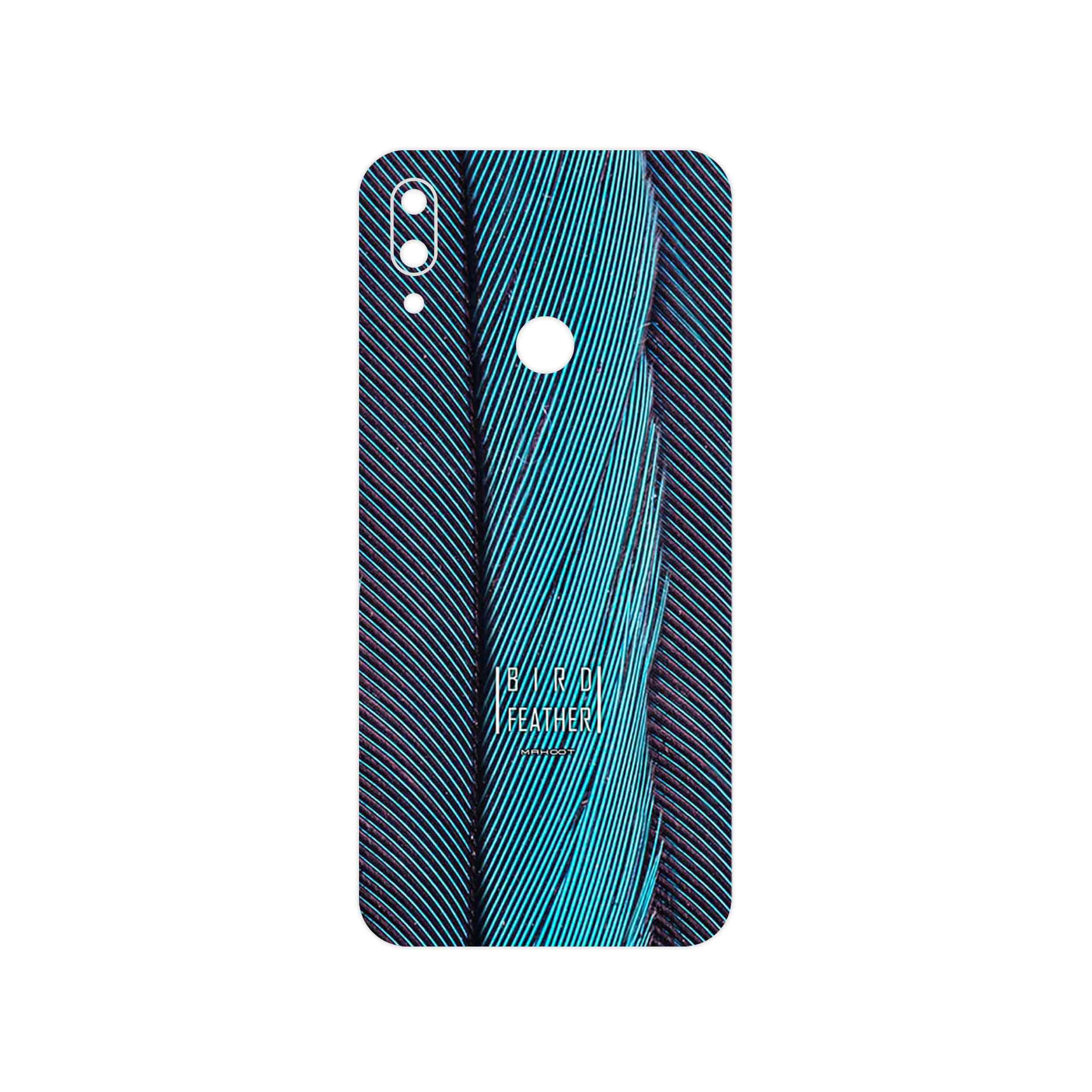 برچسب پوششی ماهوت مدل Turquoise feathers مناسب برای گوشی موبایل شیائومی Redmi Note 7