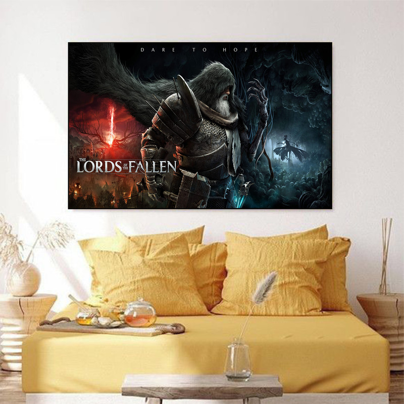 تابلو شاسی مدل طرح lords of the fallen کد 1512 | دنیای قاب