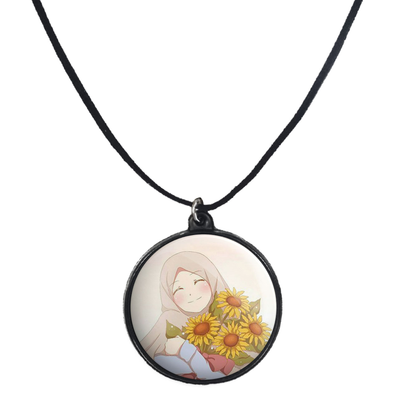 گردنبند پرمانه طرح حجاب کد pmb.24057 مدل دو طرفه