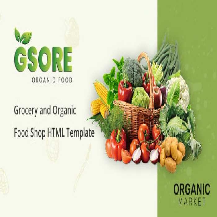 دانلود قالب HTML سوپرمارکت Gsore