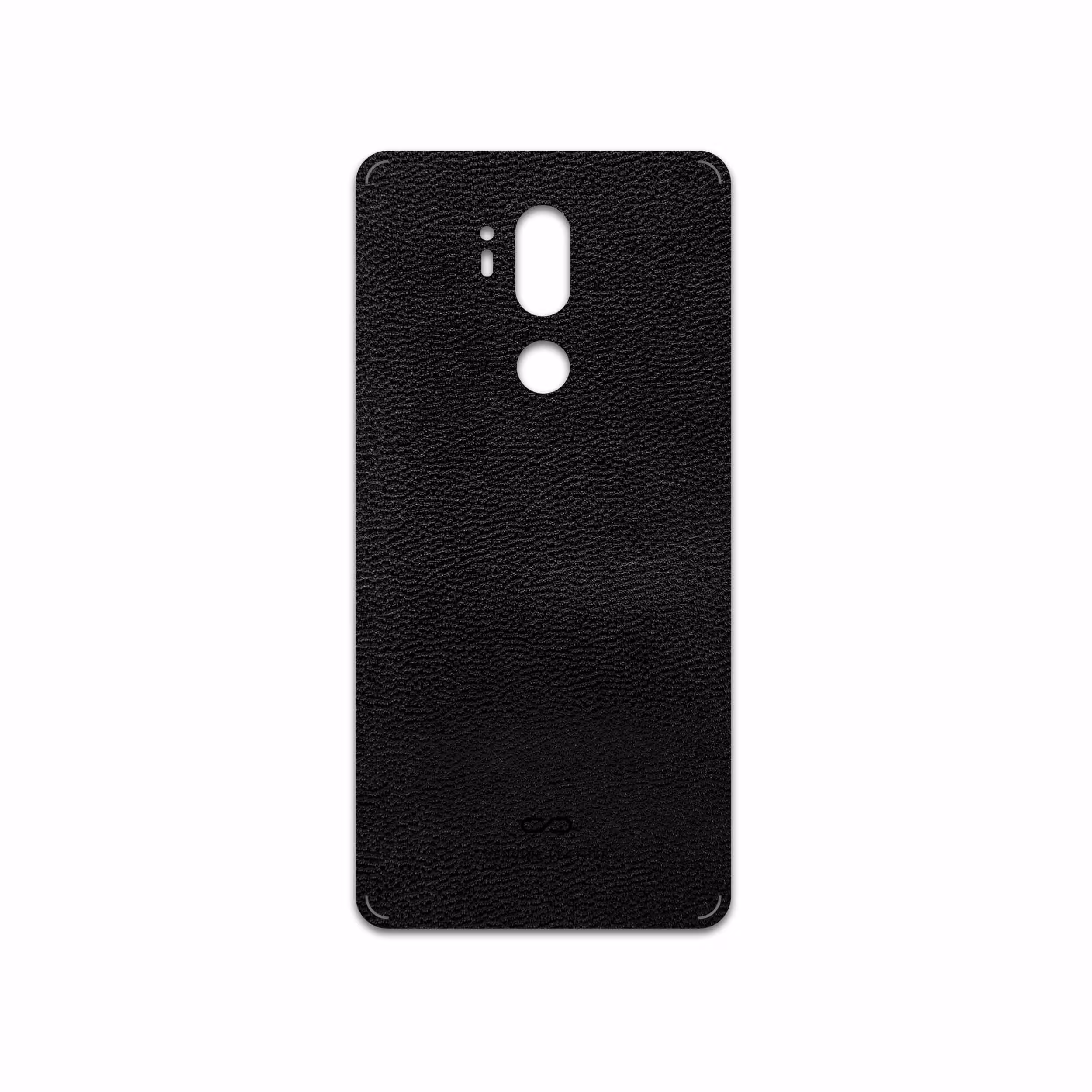 برچسب پوششی ماهوت مدل Black-Leather مناسب برای گوشی موبایل ال جی G7 PLUS THINQ