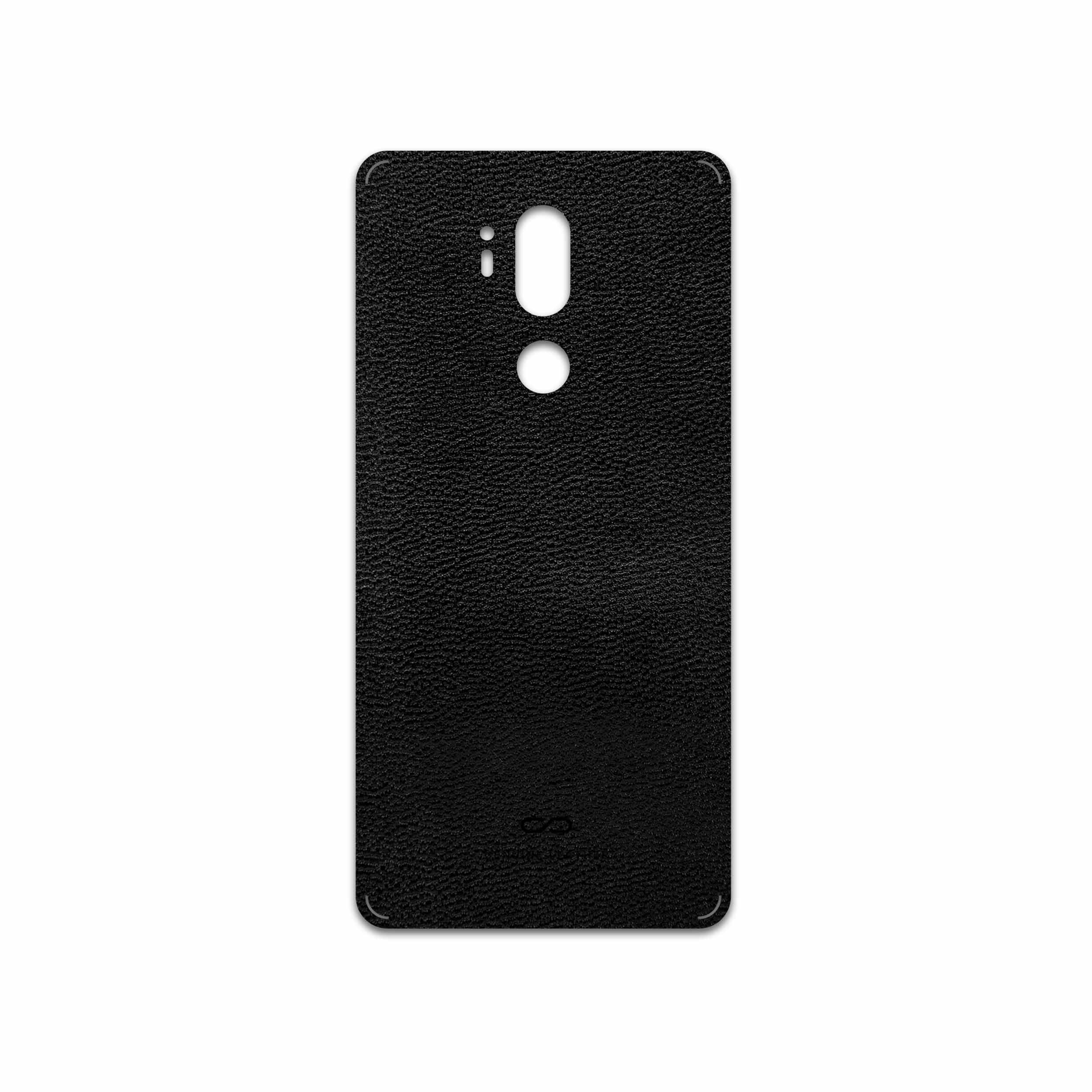 برچسب پوششی ماهوت مدل Black-Leather مناسب برای گوشی موبایل ال جی G7 PLUS THINQ