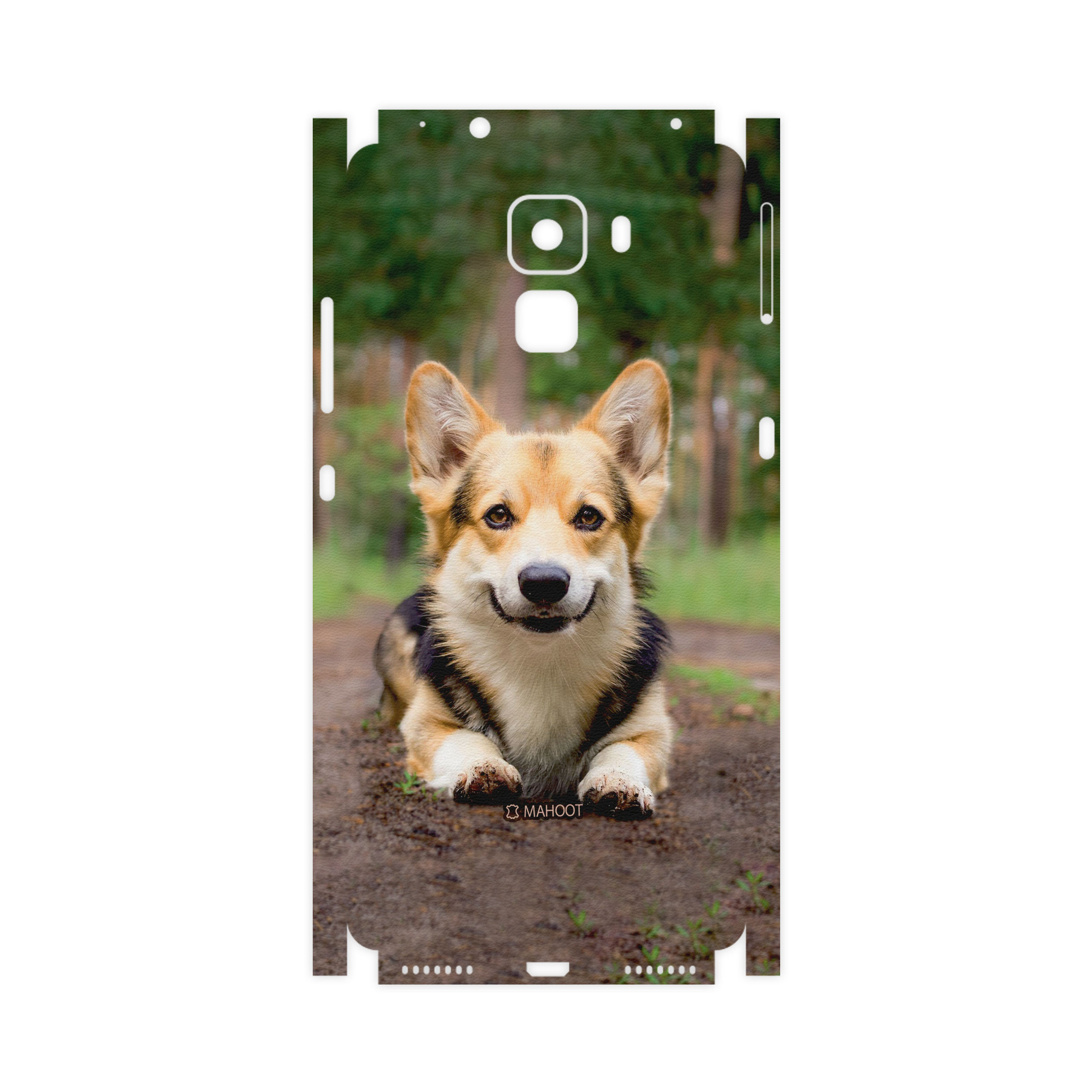برچسب پوششی ماهوت مدل Dog-2-FullSkin مناسب برای گوشی موبایل آنر 7