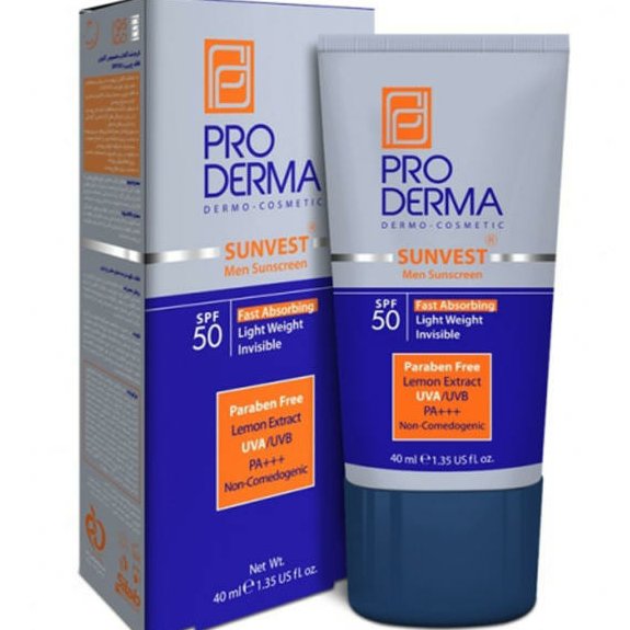 کرم ضدآفتاب مخصوص آقایان پرودرما حجم 40 میلی لیتر