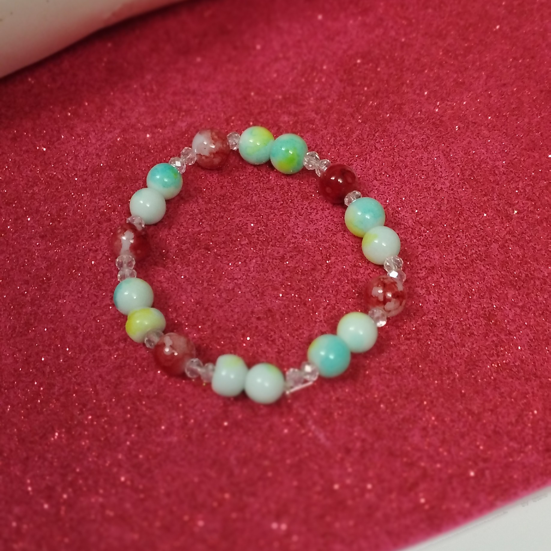 دستبند مهره های سنگی