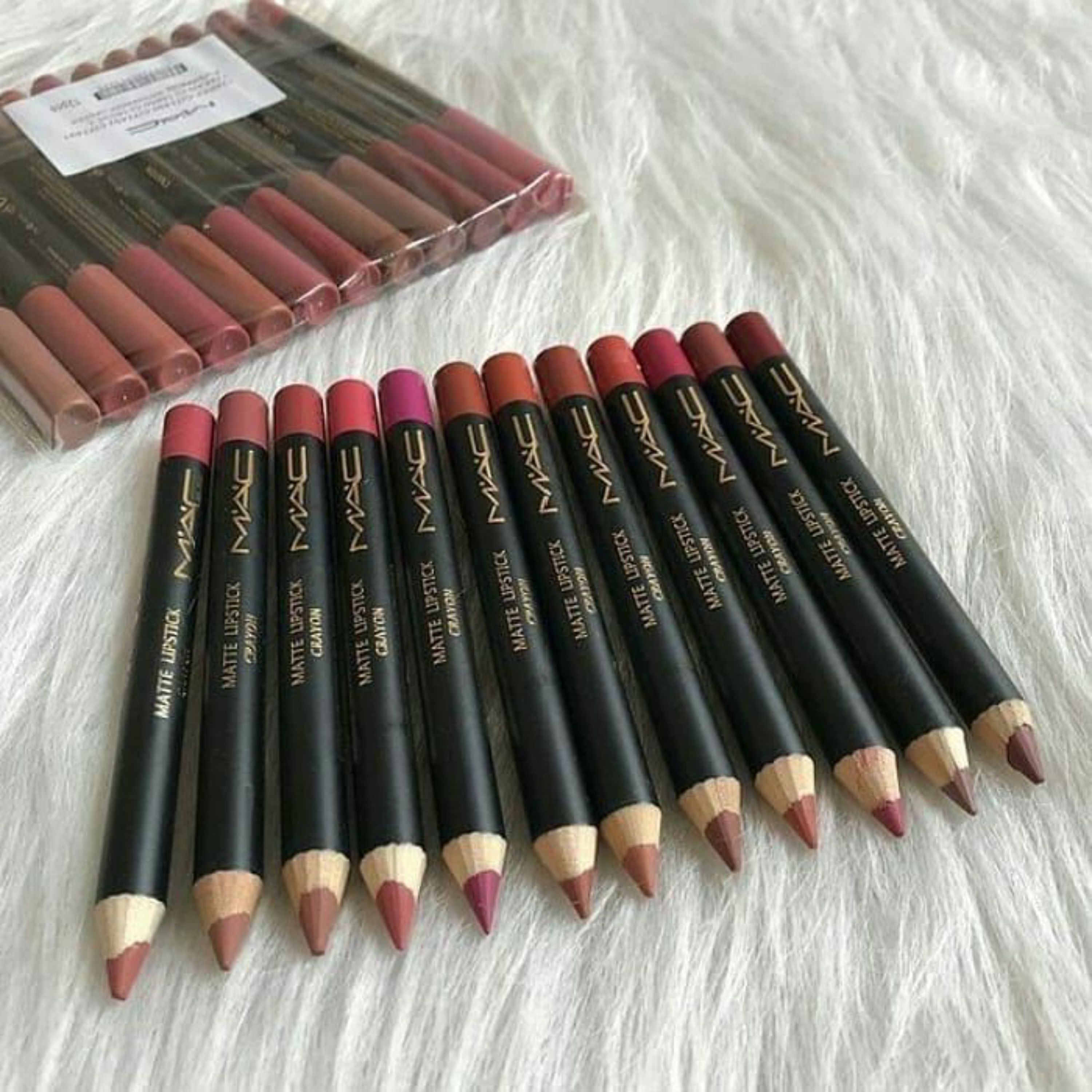 رژ مدادی مک MAC بسته 12 عددی