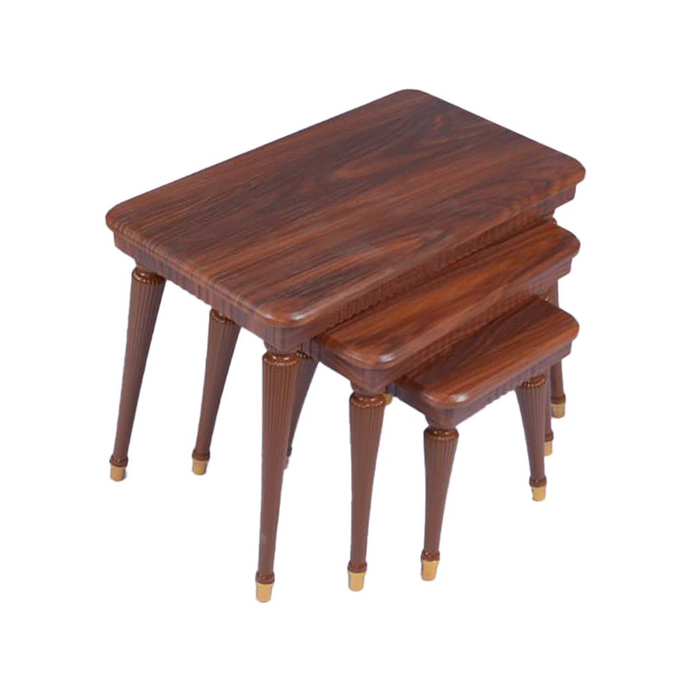 میز عسلی مدل لیندا مجموعه 3 عددی