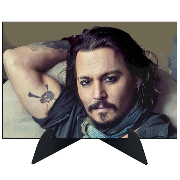 تابلو شاسی رومیزی طرح جانی دپ مدل بازیگران هالیوود AG-117