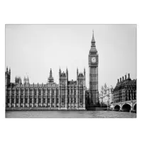 تابلوی ونسونی طرح Palace of Westminster Skyline سایز 30x40
