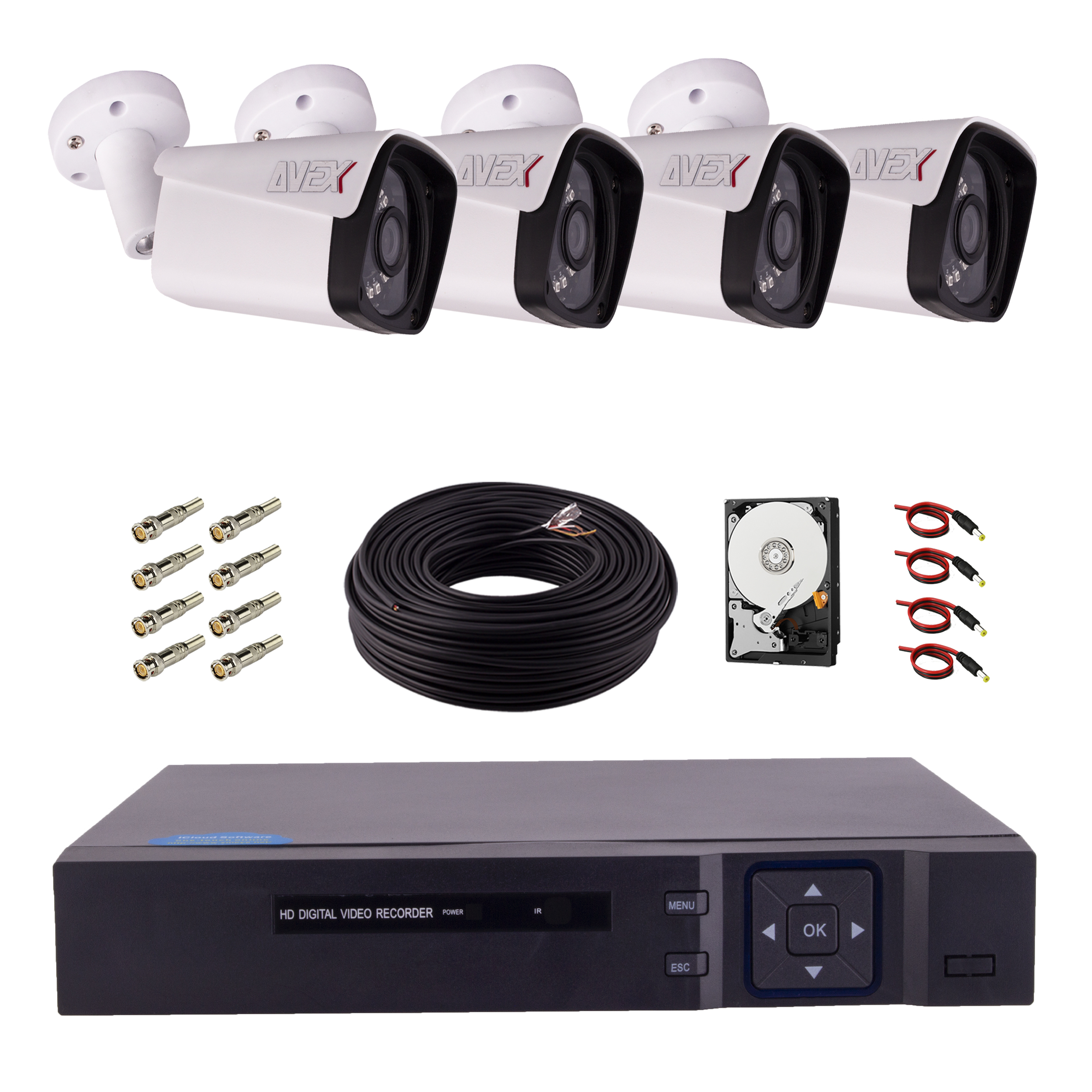 سیستم امنیتی مداربسته اوکث مدل AV-4000-4B