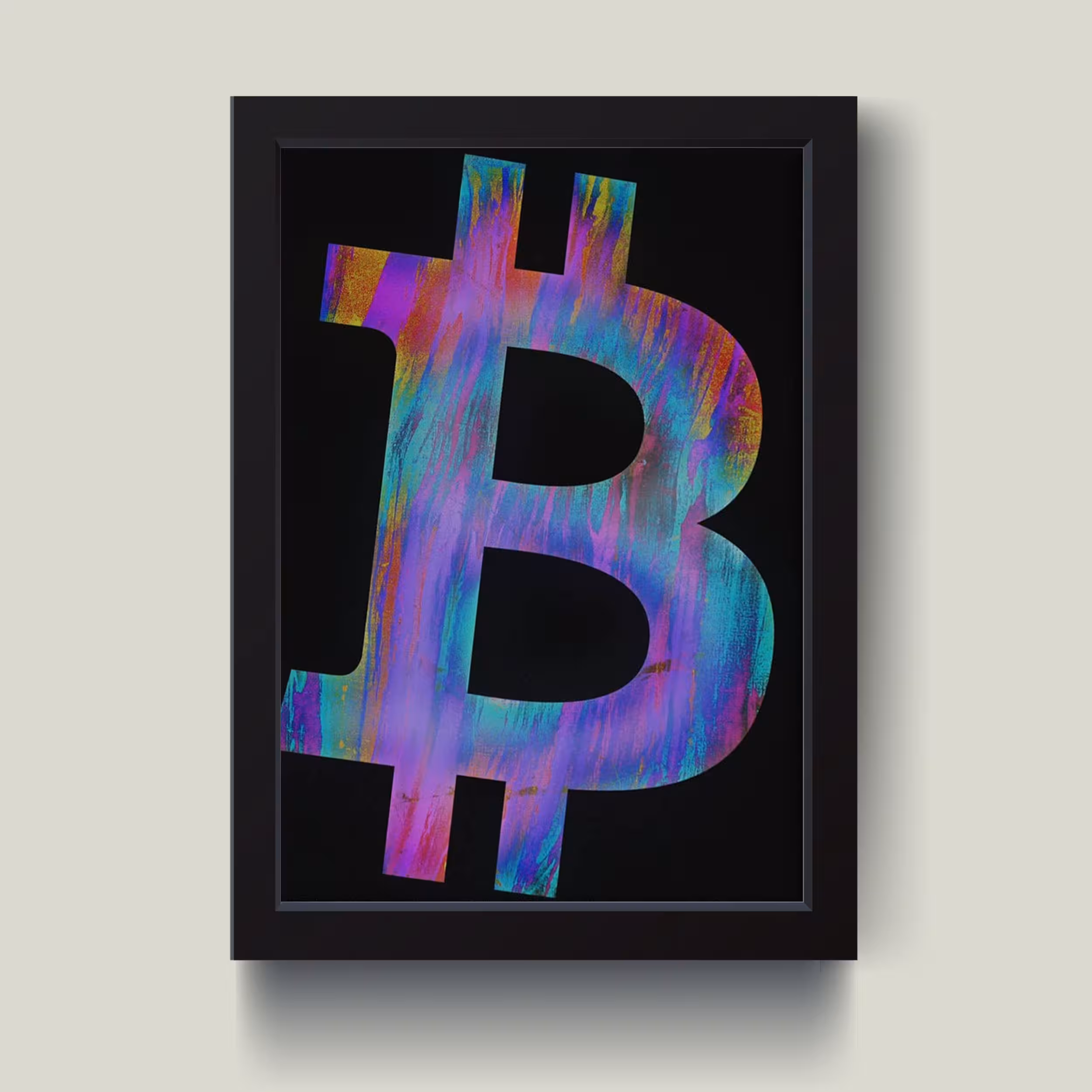 تابلو مدل دکوراتیو Bitcoin کدS1636-b