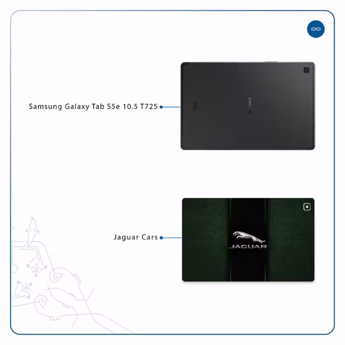 برچسب پوششی ماهوت مدل Jaguar Cars مناسب برای تبلت سامسونگ Galaxy Tab S5e 10.5 2019 T725