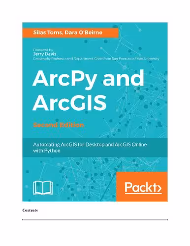 خرید و دانلود نسخه کامل کتاب ArcPy and ArcGIS: Automating ArcGIS for Desktop and ArcGIS Online with Python