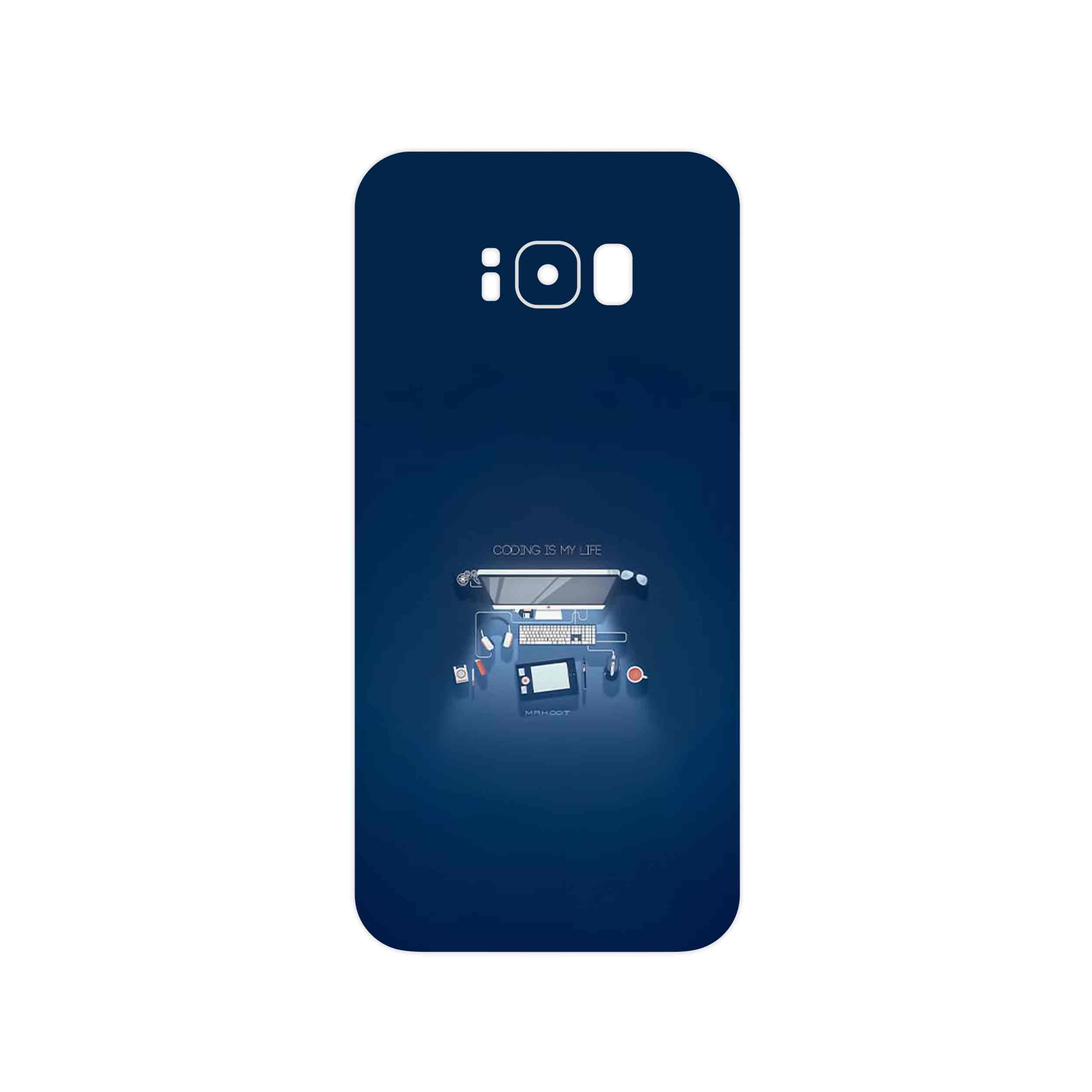 برچسب پوششی ماهوت مدل Programming 3 مناسب برای گوشی موبایل سامسونگ Galaxy S8 Plus