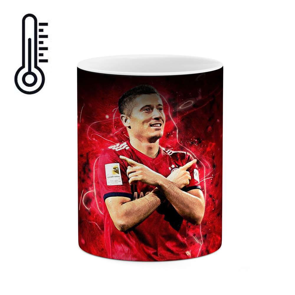 ماگ حرارتی طرح فوتبالیست Robert Lewandowski مدل mgph12897