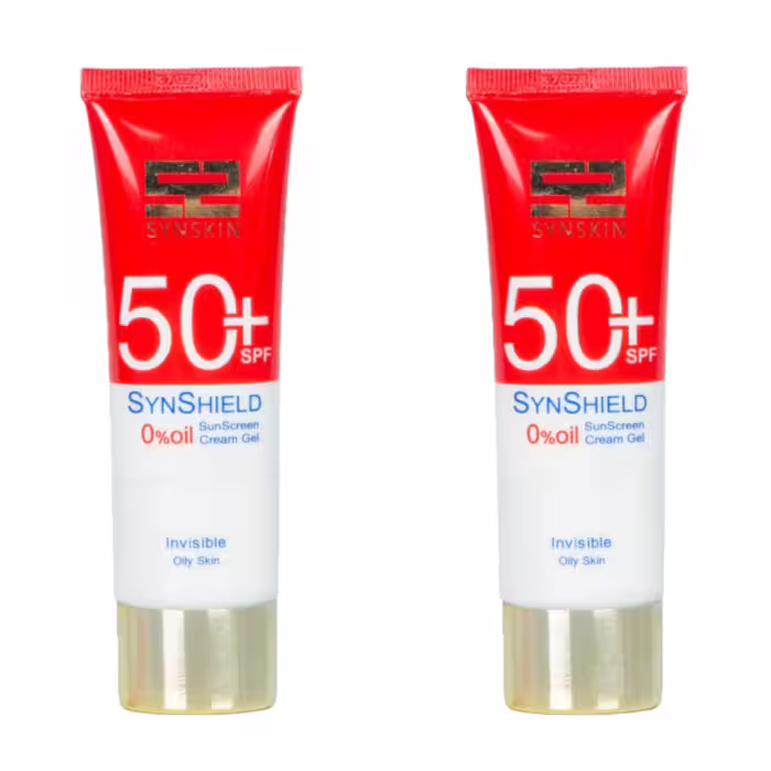 کرم ژل ضد آفتاب سان اسکین مدل Invisible حجم 50 میلی لیتر مجموعه 2 عددی
