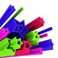 خرید و دانلود عکس Abstract ستاره های دنباله دار رنگی | پیک فاکس | Pic Fox