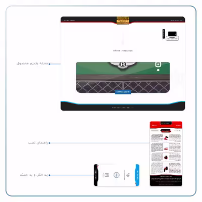 برچسب پوششی ماهوت مدل Bentley مناسب برای تبلت سامسونگ Galaxy Tab A 10.1 2016 T585