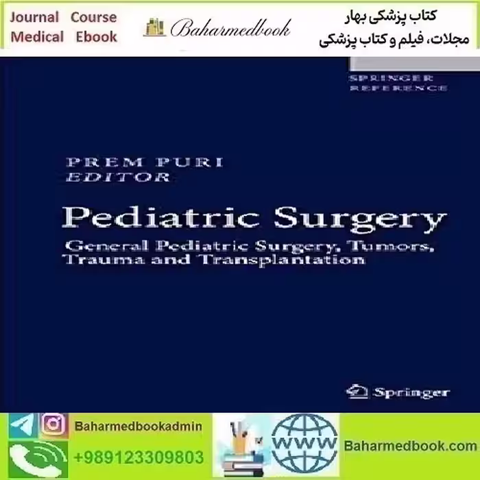 Pediatric Surgery General Pediatric Surgery Tumors Trauma