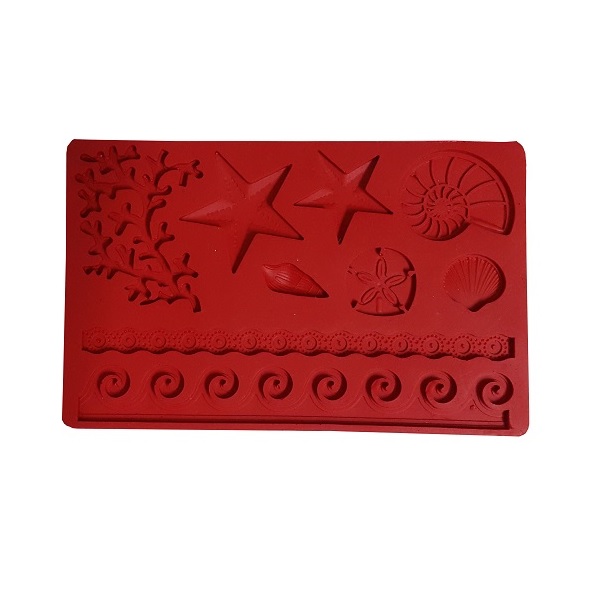 قالب فوندانت به گز مدل دریایی