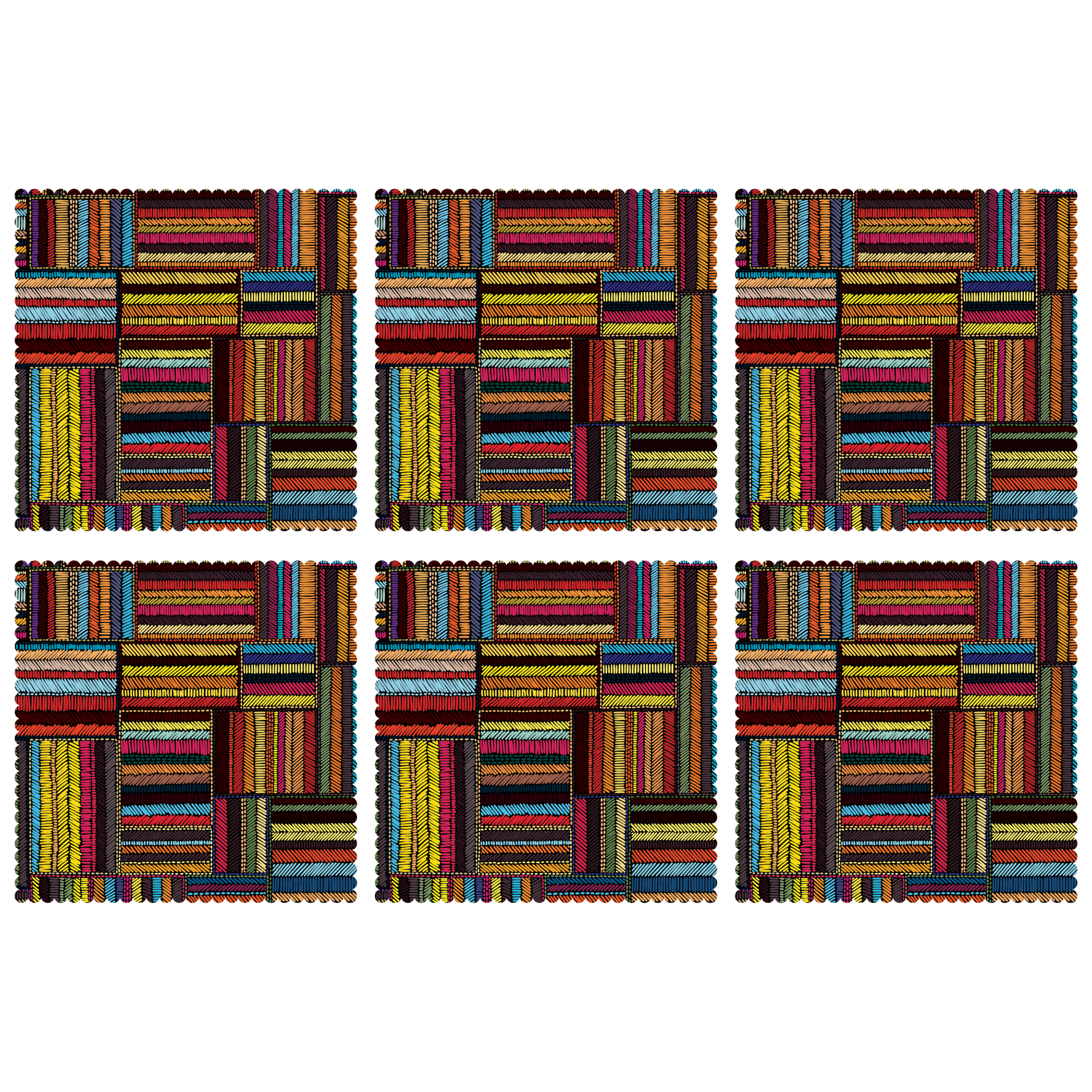 زیربشقابی مدل U1-42546 بسته 6 عددی