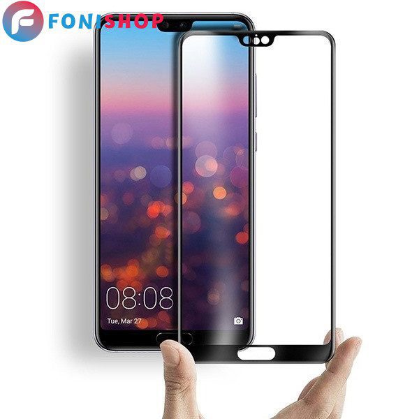 گلس محافظ صفحه نمایش فول تمام صفحه هواوی Huawei P20