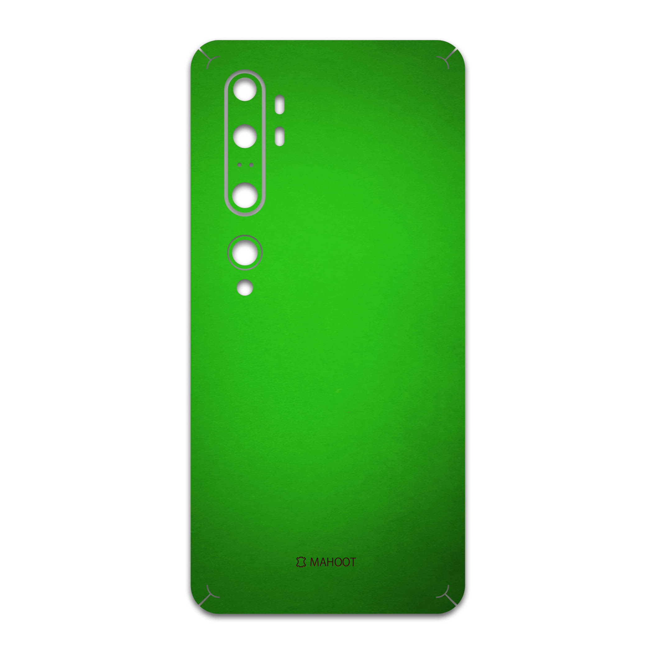 برچسب پوششی ماهوت مدل Metallic-Green مناسب برای گوشی موبایل شیائومی Mi Note 10 Pro