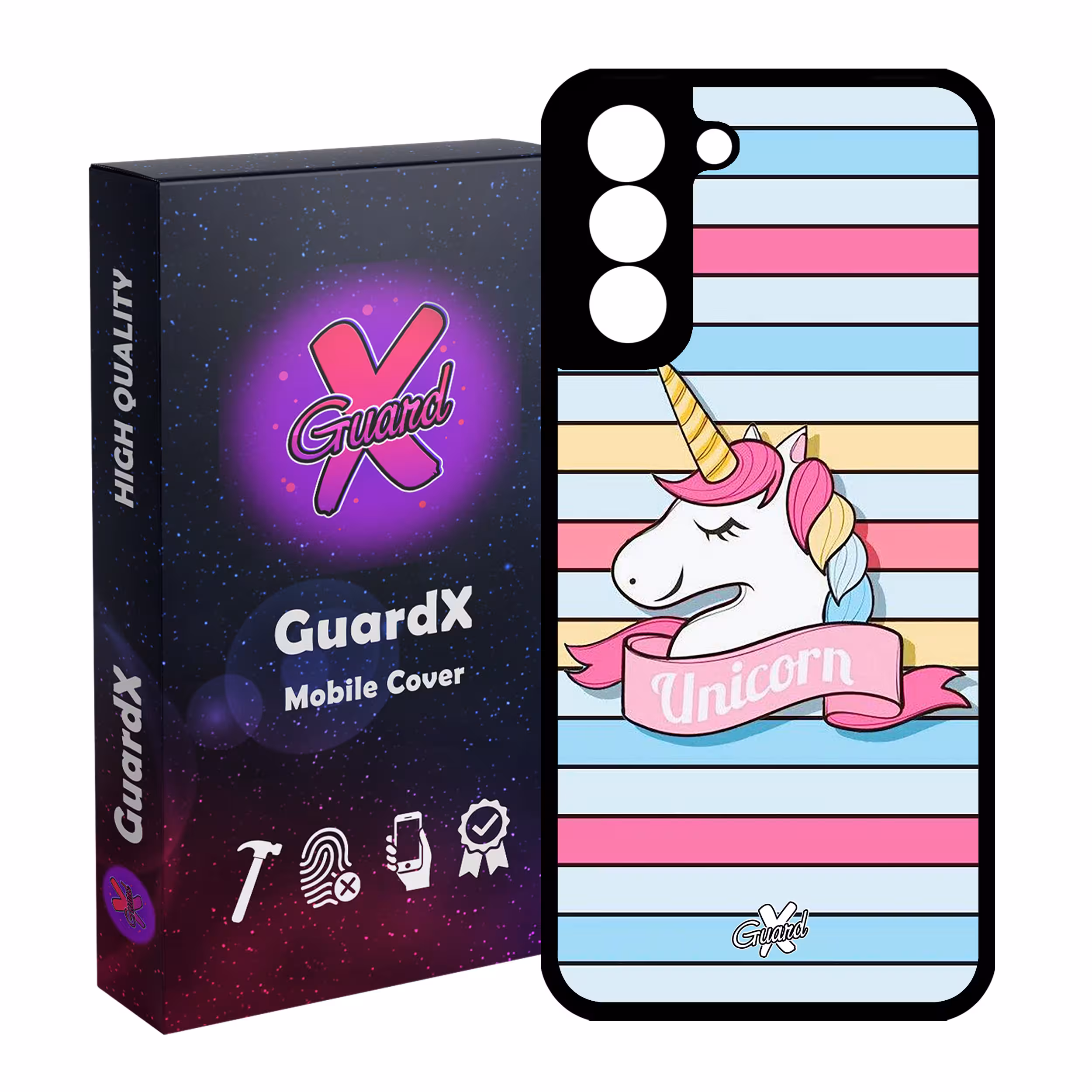 کاور گارد ایکس طرح Unicorn مدل Glass10018 مناسب برای گوشی موبایل سامسونگ Galaxy S21 FE