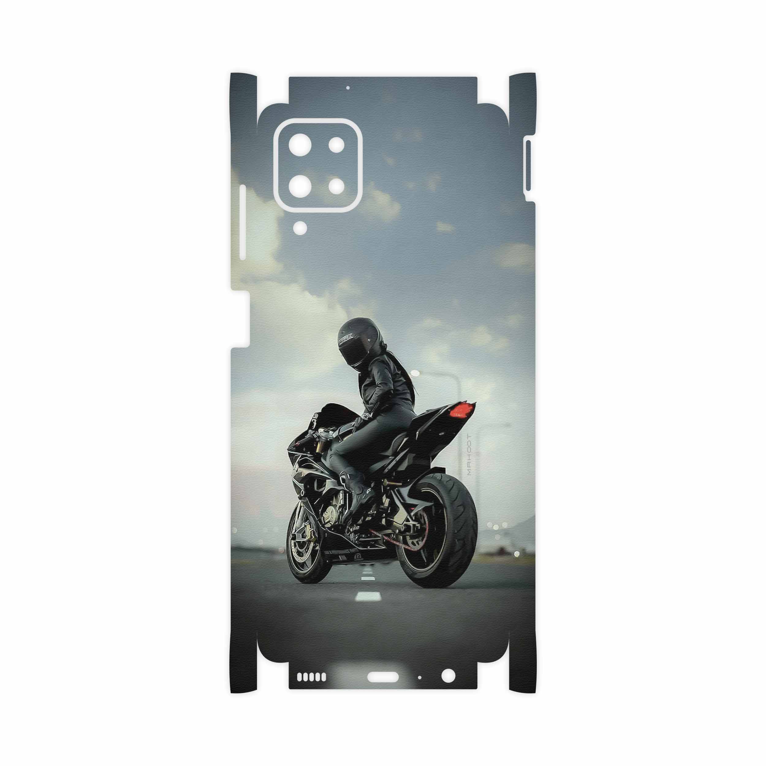 برچسب پوششی ماهوت مدل Motorcycling-FullSkin مناسب برای گوشی موبایل سامسونگ Galaxy A12