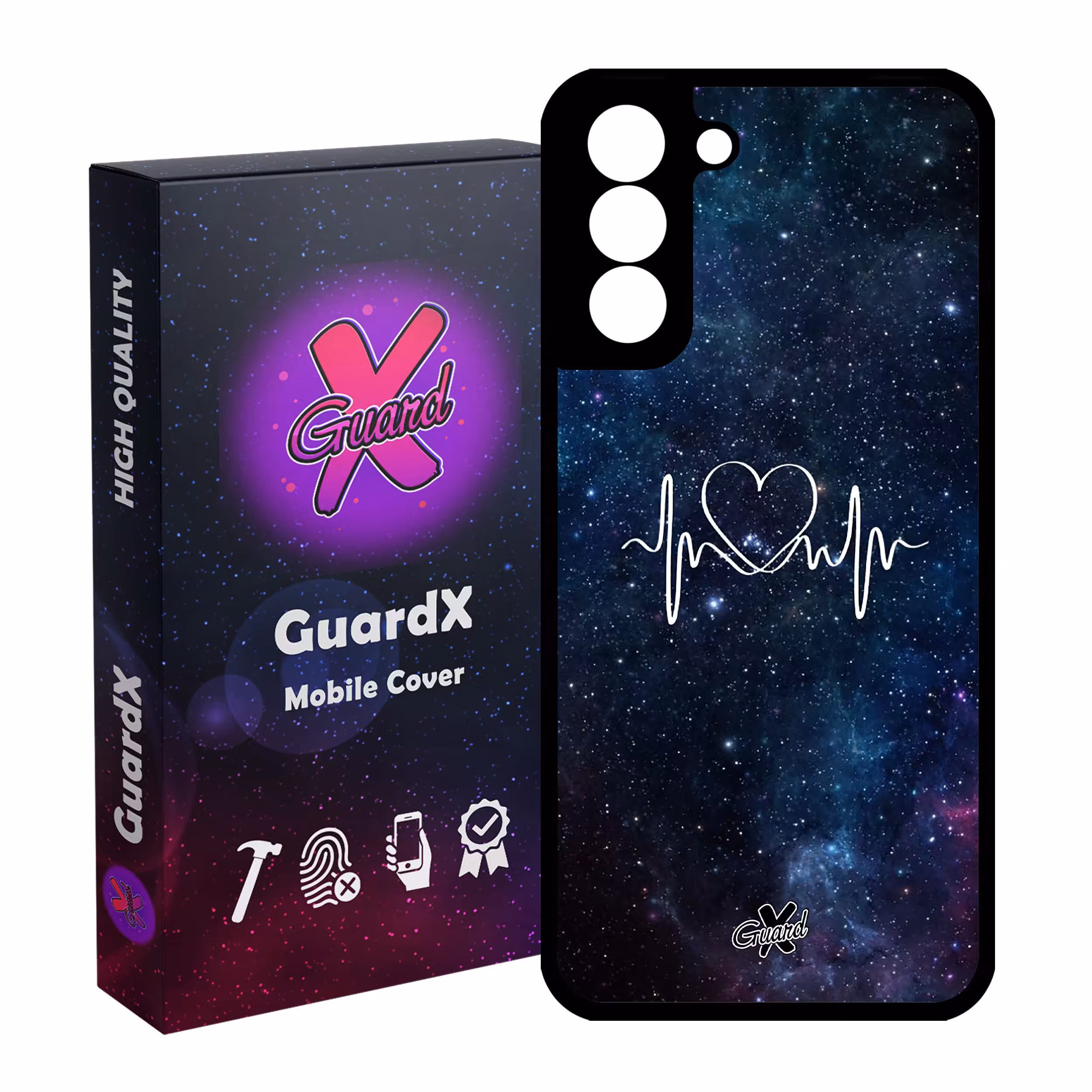 کاور گارد ایکس طرح Love مدل Glass10114 مناسب برای گوشی موبایل سامسونگ Galaxy S21 FE