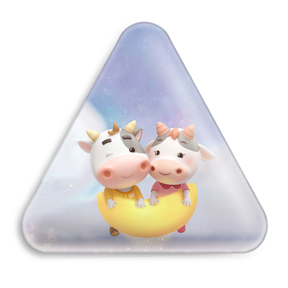 پیکسل خندالو طرح گاو مدل مثلثی کد 3405