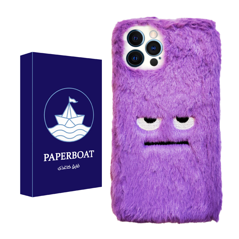 کاور قایق کاغذی مدل اخمالو پشمالو مناسب برای گوشی موبایل اپل iPhone 12 Pro Max