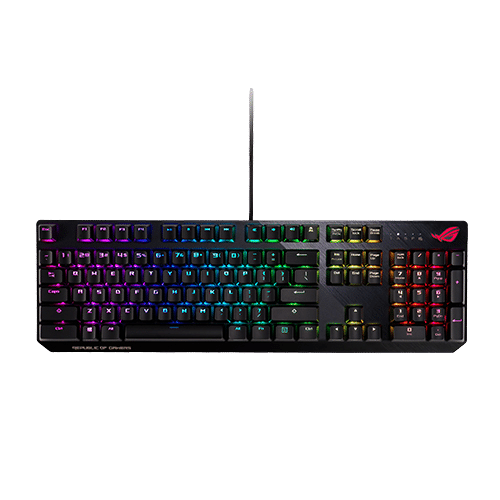 کیبورد گیمینگ ایسوس Keyboard Gaming Asus ROG STRIX SCOPE Full Mechanical Keyboard Cherry MX Red