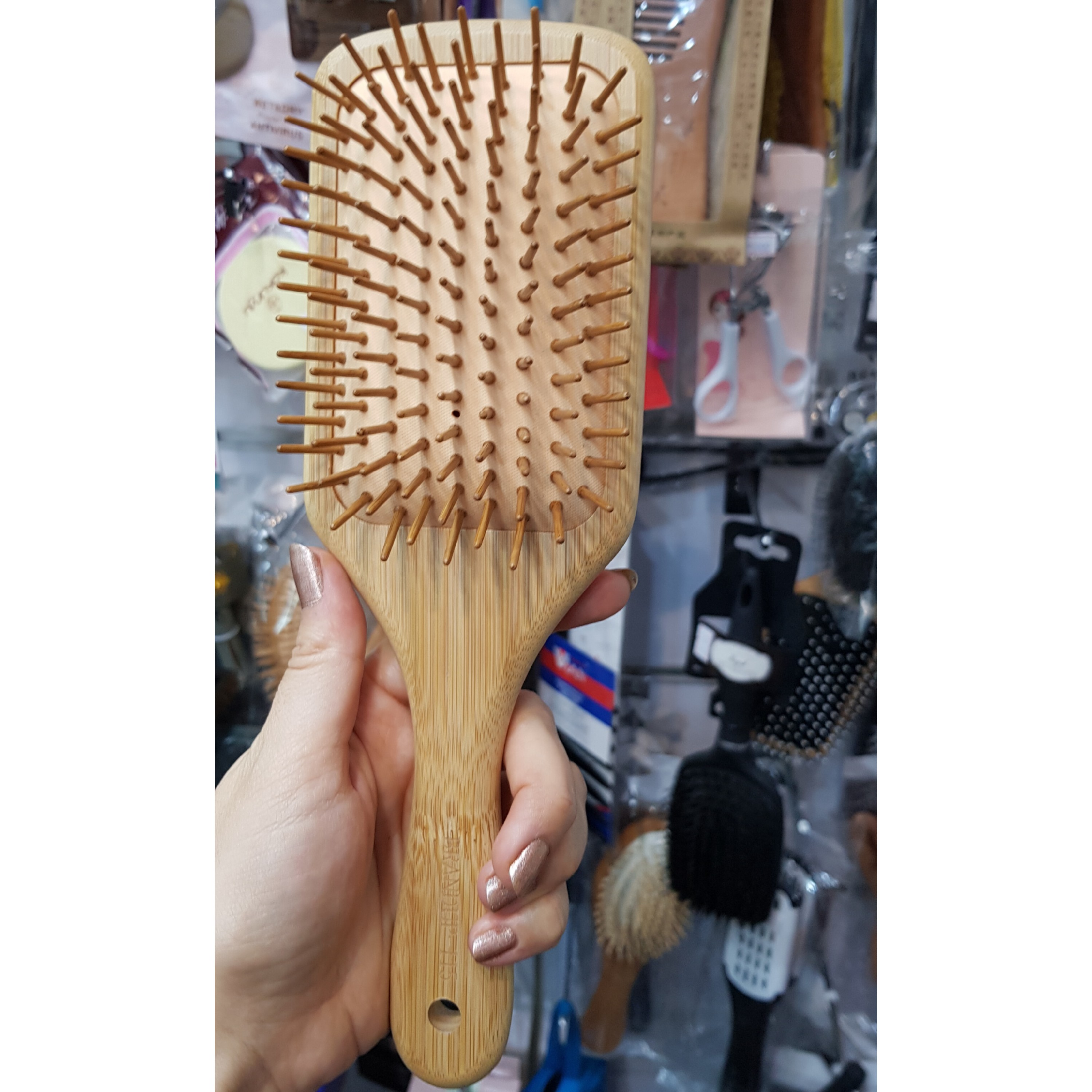 برس مو تمام چوب چهارگوش