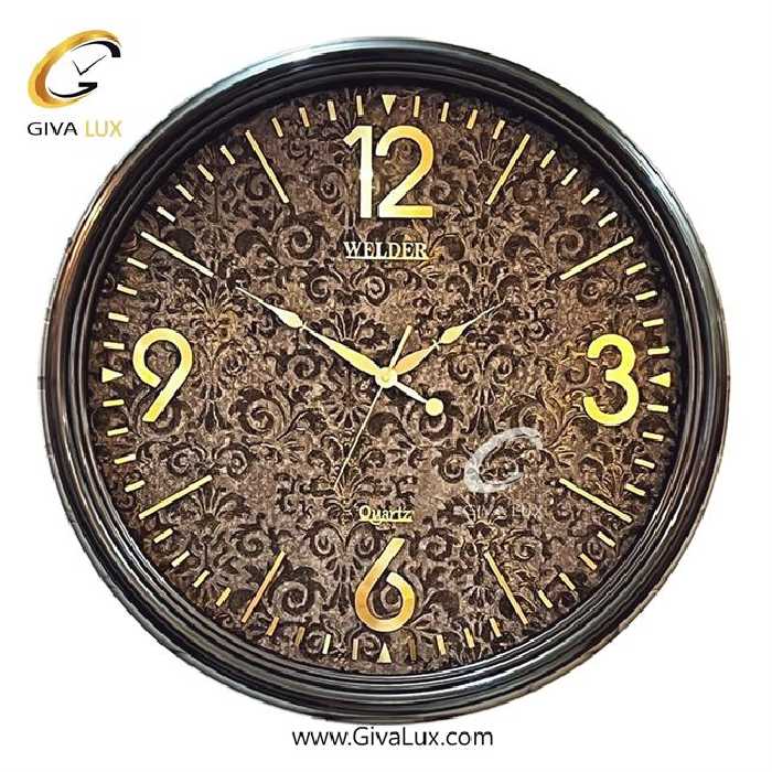 ساعت دیواری اورجینال ولدر PVC کروم| کد رفرنس 7010