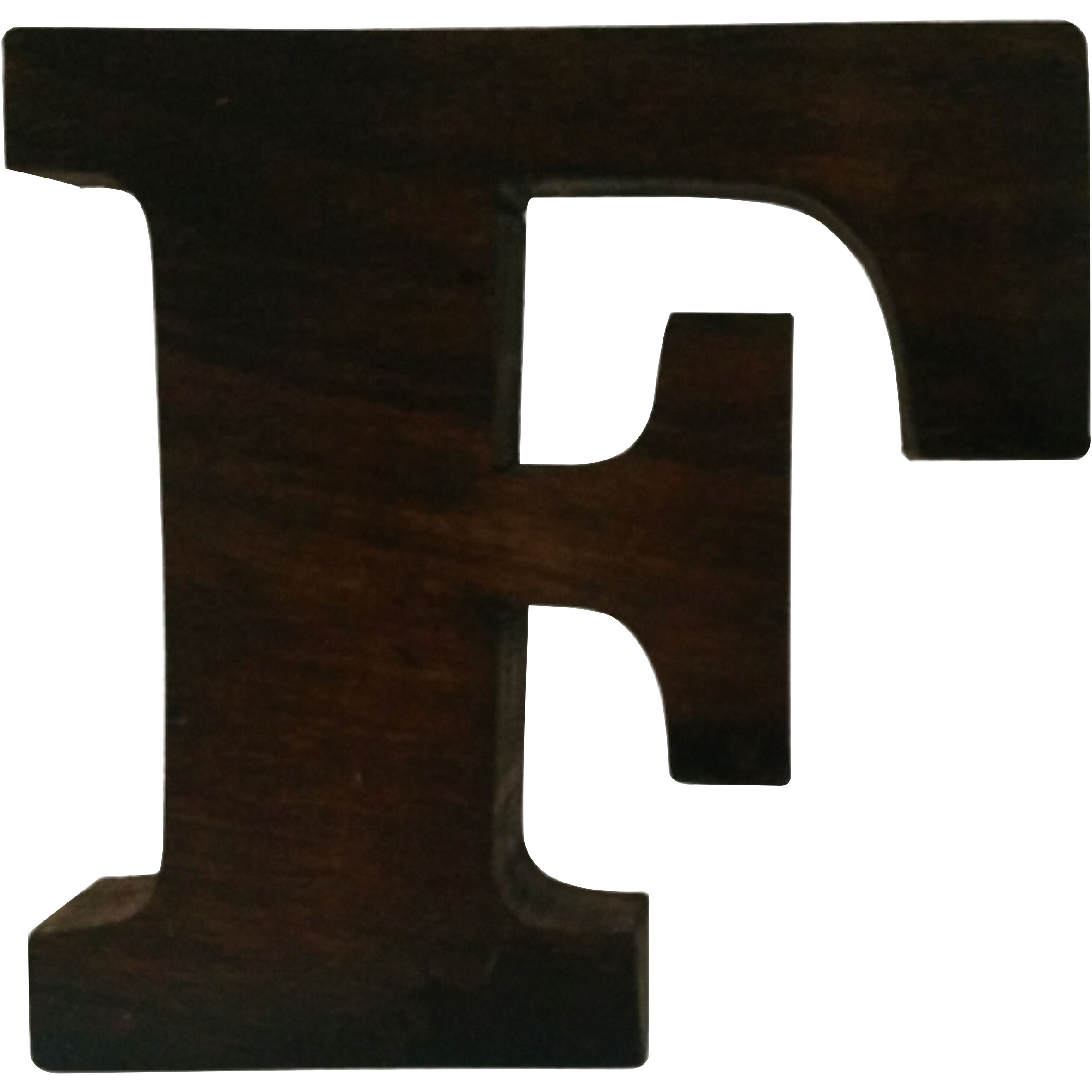 دکوری مدل حرف F چوبی