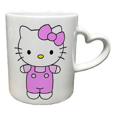 ماگ مدل دسته قلبی طرح کیتی کد 96