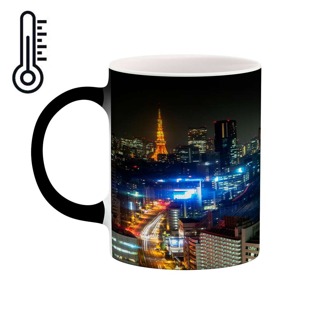 ماگ حرارتی کاکتی طرح شهر مدل mgh13372