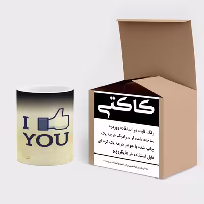 ماگ حرارتی کاکتی طرح I like You مدل mgh15393