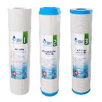 فیلتر دستگاه تصفیه آب اس اس وی مدل PCC مجموعه 3 عددی