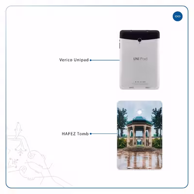 برچسب پوششی ماهوت مدل HAFEZ-Tomb مناسب برای تبلت وریکو Unipad