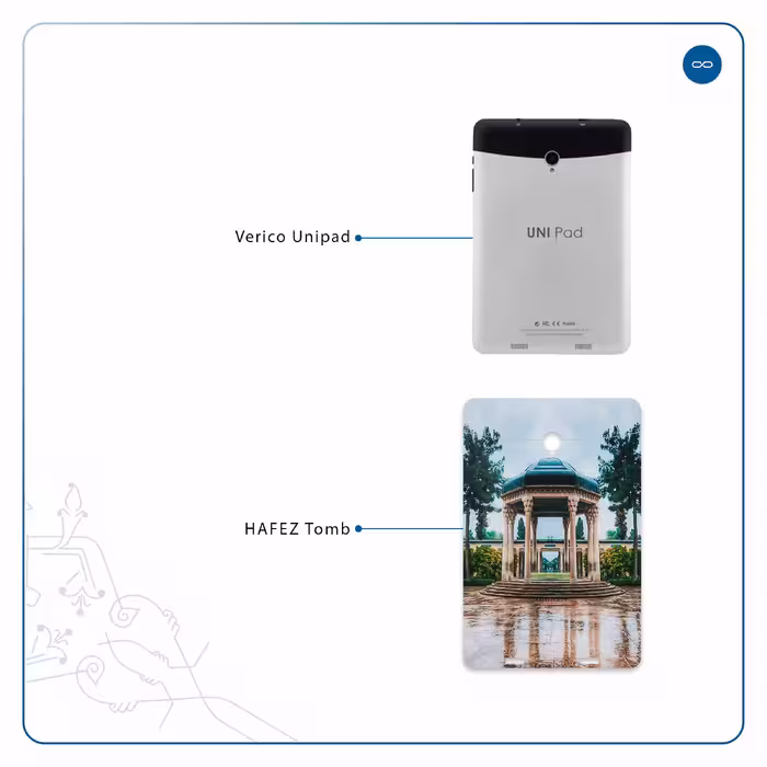 برچسب پوششی ماهوت مدل HAFEZ-Tomb مناسب برای تبلت وریکو Unipad